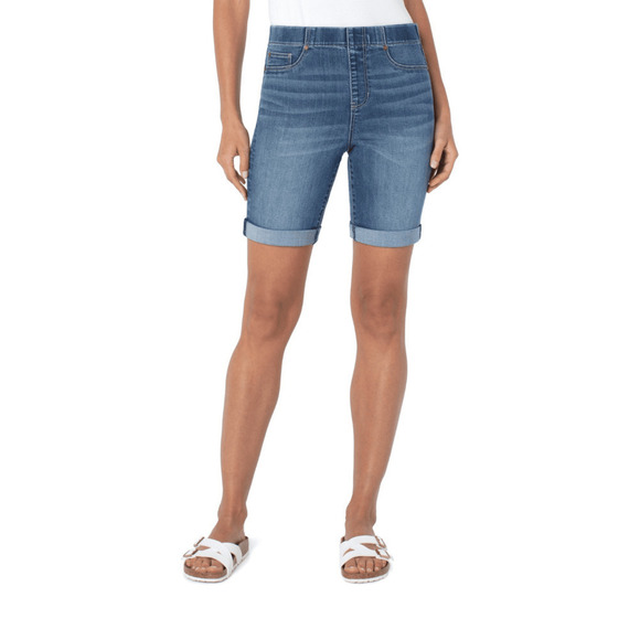 Jeans Shorts Liverpool Chloe 9-Inch Pull On Bermuda Short Women's Size 29/8 - Picture 1 of 10